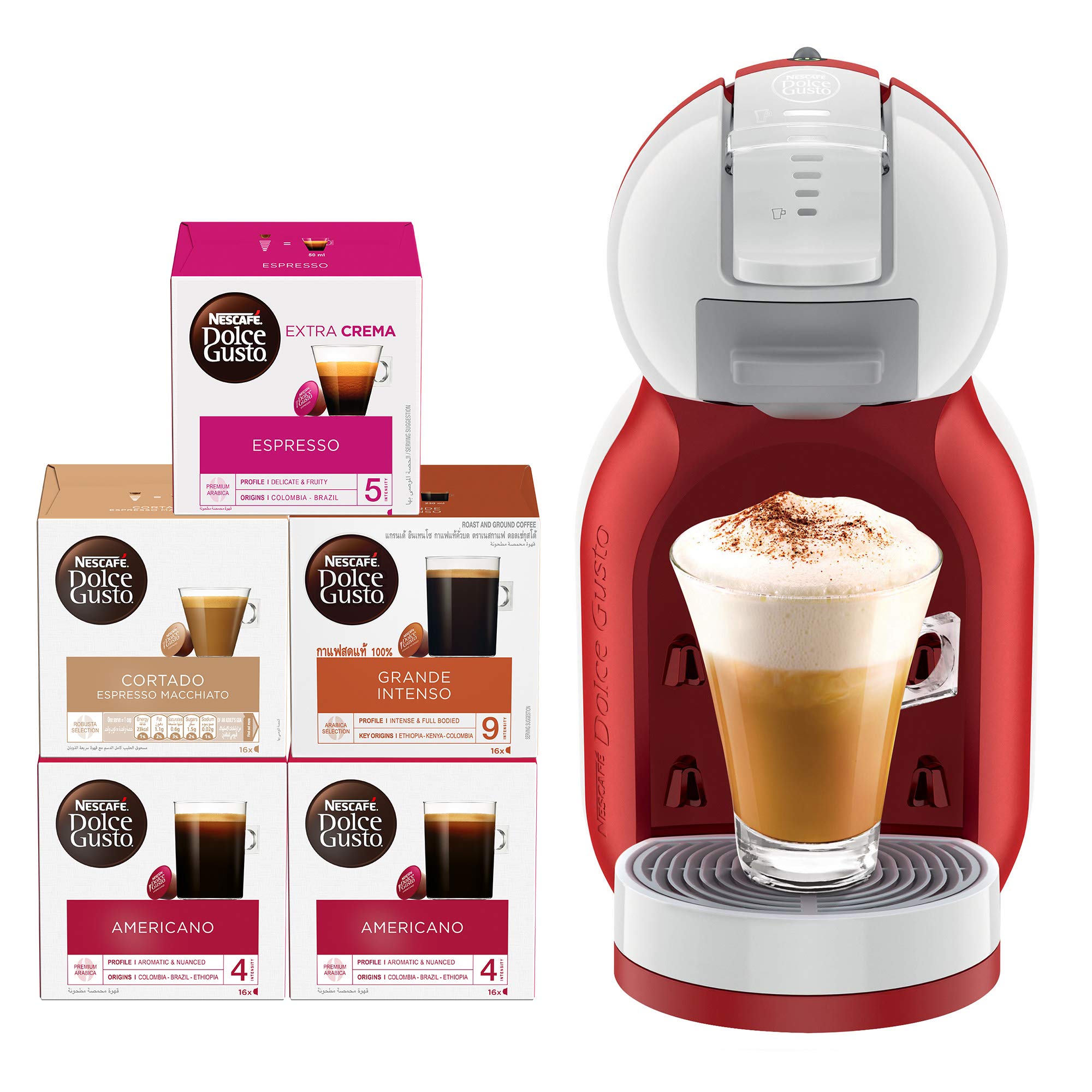 Nescafe Dolce Gusto Mini Me Coffee Machine (with 5 Capsule Boxes